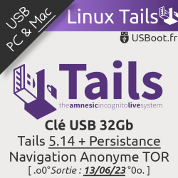 Clé USB Linux Tails 5.14 +...