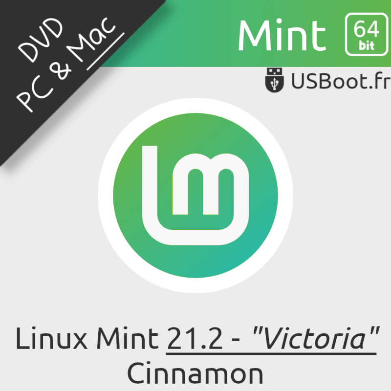 DVD Linux Mint 21.2 Victoria 64Bit