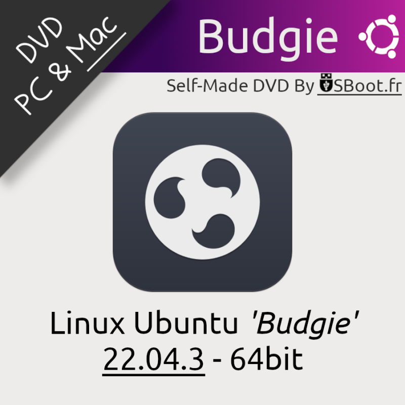 DVD Linux Ubuntu 22.04.3 Budgie