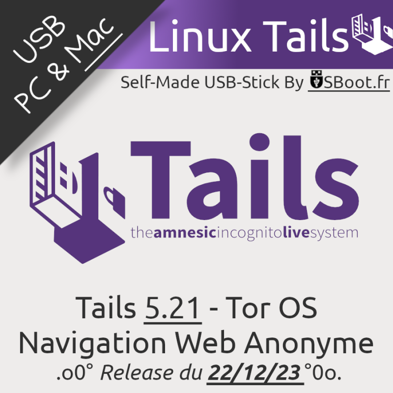 Clé USB Linux Bootable Tails 5.21