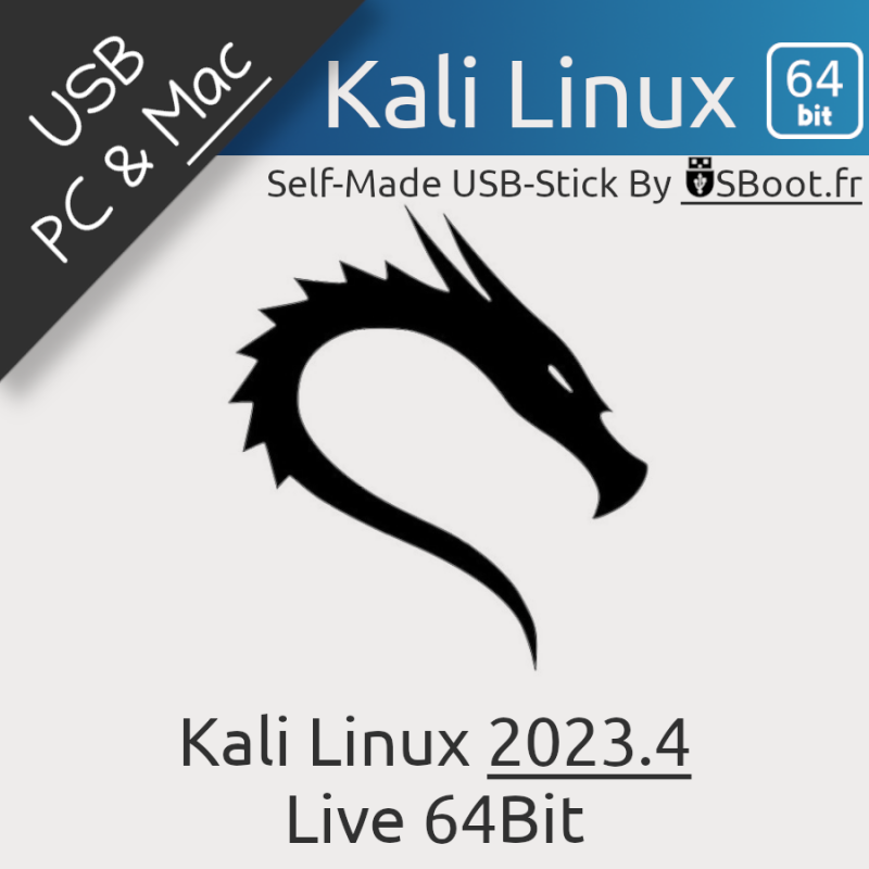 Clé USB Bootable Kali Linux 2023.4