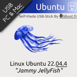 Clé USB Linux Ubuntu 22.04.4 Jammy JellyFish