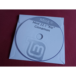 Disque DVD de Linux Mint 22.1 Xia Préparé Bootable