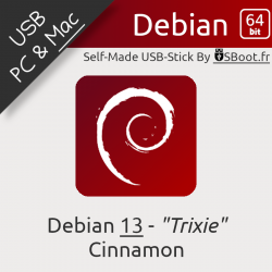 Clé USB Linux Debian 13...