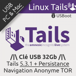 Clé USB Linux Tails 5.3.1 +...