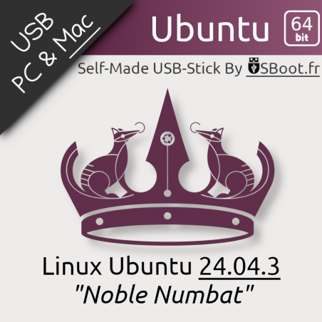 Clé USB Linux Ubuntu 24.04.3