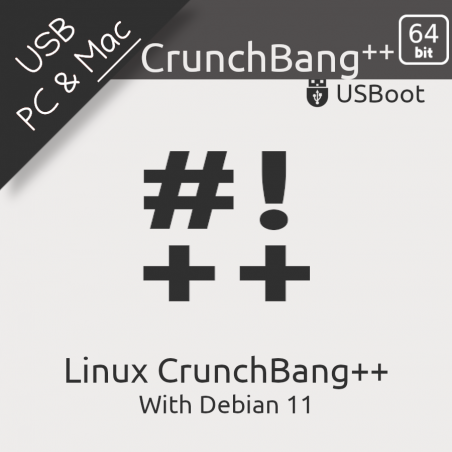 Clé USB Linux CrunchBang++ 64Bit