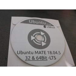DVD Linux Ubuntu 18.04.5 Mate 32bit & 64Bit