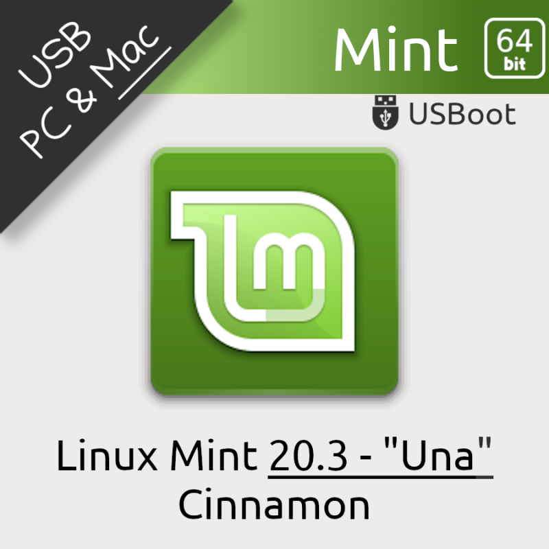 Clé USB Linux Mint 20.3 Una 64Bit