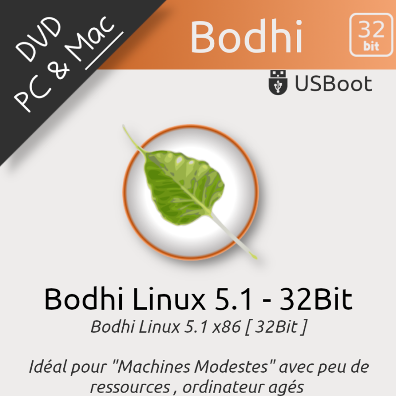 DVD Linux Bodhi 5.1 32bit