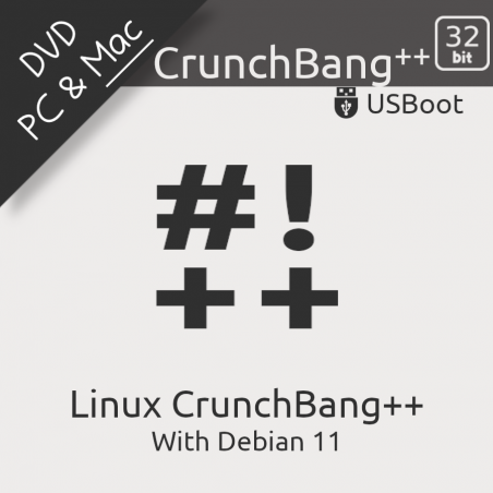Disque DVD Linux CrunchBang++ 32Bit