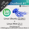 Clé USB Linux MultiBoot Ubuntu 22.04.1 & Mint 21.1