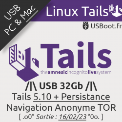 Clé USB Linux Tails 5.10 +...