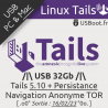 Clé USB Linux Tails 5.10 + Partition Persistante