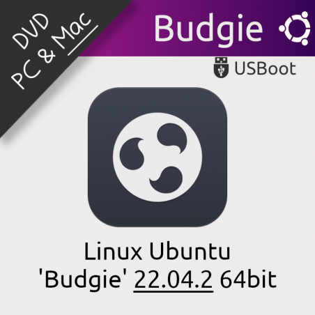 DVD Linux Ubuntu 22.04.2 Budgie