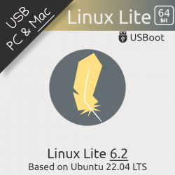 Clé USB Linux Lite OS 6.2...